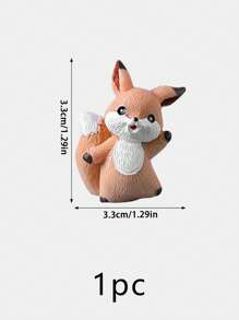 1 pieza Adorno animal de dibujos animados micro paisaje - Multicolor - Ver 3