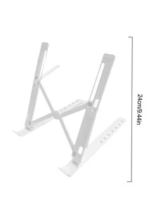1 soporte plegable para PC, soporte para computadora - Blanco - Ver 4