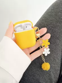 Hộp đựng hoa quyến rũ tương thích với Airpods - Màu vàng - Xem 1