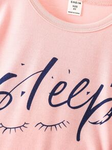 Đồ mặc nhà Gái Lá thư Sọc Giải trí - Hồng - Xem 3