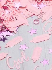 100 chiếc giấy ném hoa giấy, chữ cái hiện đại & hình ngôi sao ném hoa giấy trang trí cho bữa tiệc - Nhiều màu - Xem 1