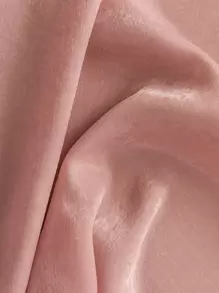 1pc Soft Pink Velvet Curtain, Simple Style Decorative Curtain For Living Room And Bedroom, Not See-Through - Pink - View 8