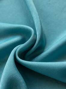 1片柔軟藍色窗簾,極簡風格絲絨材質不透明,適用於客廳或臥室家居裝飾 - 青碧色 - 查看 7