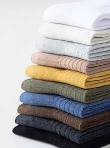 10 双男士透气运动休闲中筒袜，春/夏/秋季 - 彩色 - 查看 7