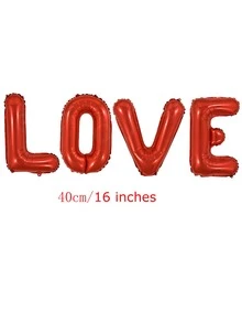 Globo decorativo 16 pulgadas dorado con diseño de letra para boda - Dorado - Ver 3