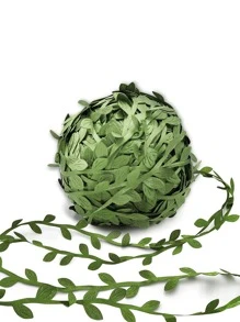 1 Cuộn Lá Trang Trí Gói Quà Ruy Băng Đơn Giản Vải Không Dệt Giả Cây Nho Thiết Kế Gói Quà Băng Đảng, Ngày Lễ - màu xanh lá - Xem 1