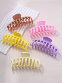 Bộ 5 phụ nữ móng vuốt hình rắn tối giản đơn giản móng vuốt tóc lớn - Nhiều màu - Xem 2