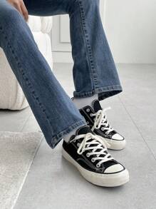 DAZY High Waist Flare Leg Jeans - Medium Wash - View 5