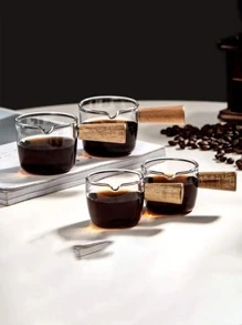 1pc Mini Coffee Measuring Cup, Cute Milk Cup For Household - Clear - View 9