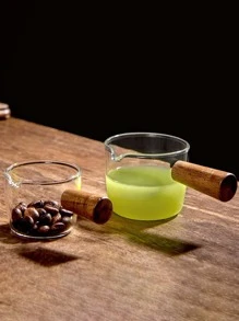 1pc Mini Coffee Measuring Cup, Cute Milk Cup For Household - Clear - View 11