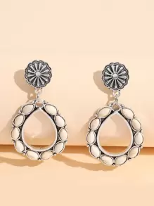 Hoa tai giọt nước - trắng - Xem 1