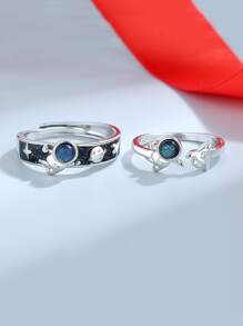 2入組宇航員裝飾戒指 - 彩色 - 查看 2