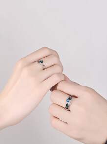 2入組宇航員裝飾戒指 - 彩色 - 查看 3