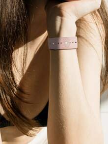 Silicone Watchband Compatible With Apple Watch - Pink - View 2