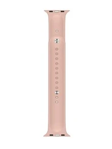 Silicone Watchband Compatible With Apple Watch - Pink - View 3