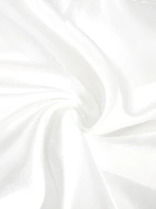 1入組白色羽絨被套無填充物臥室簡單滌綸柔軟羽絨被套 - 白色 - 查看 3