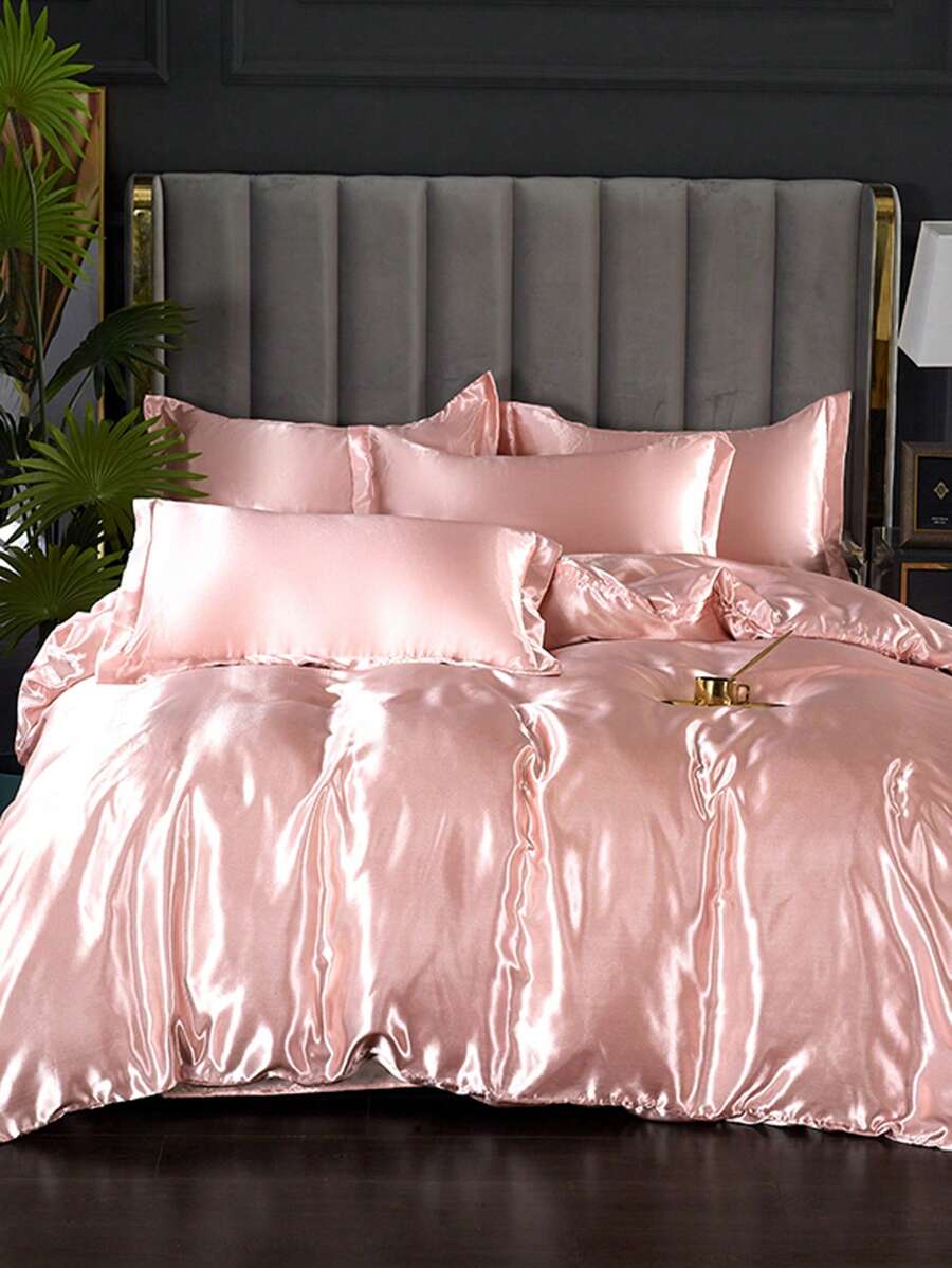 1 Màu Hồng Túi Đựng Chăn Màn Không Chất Độn, Đơn Giản Polyester Mềm Mại Túi Đựng Chăn Màn Cho Phòng Ngủ - Bụi hồng - Xem 1