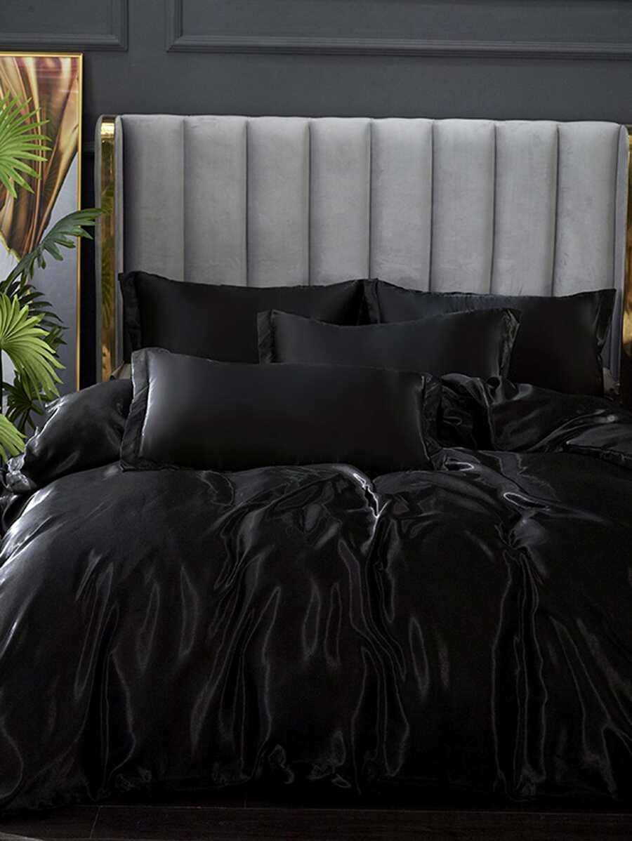 1 Màu Đen Túi Đựng Chăn Màn Không Chất Độn, Đơn Giản Polyester Mềm Mại Túi Đựng Chăn Màn Cho Phòng Ngủ - Xem 1