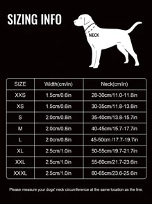 Truelove 1入組反光寵物項圈適用於貓和狗狗適用於戶外 - 玫紅色 - 查看 3