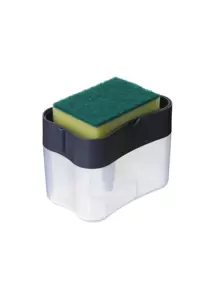 1入組清潔肥皂按壓瓶帶海綿 - 彩色 - 查看 1