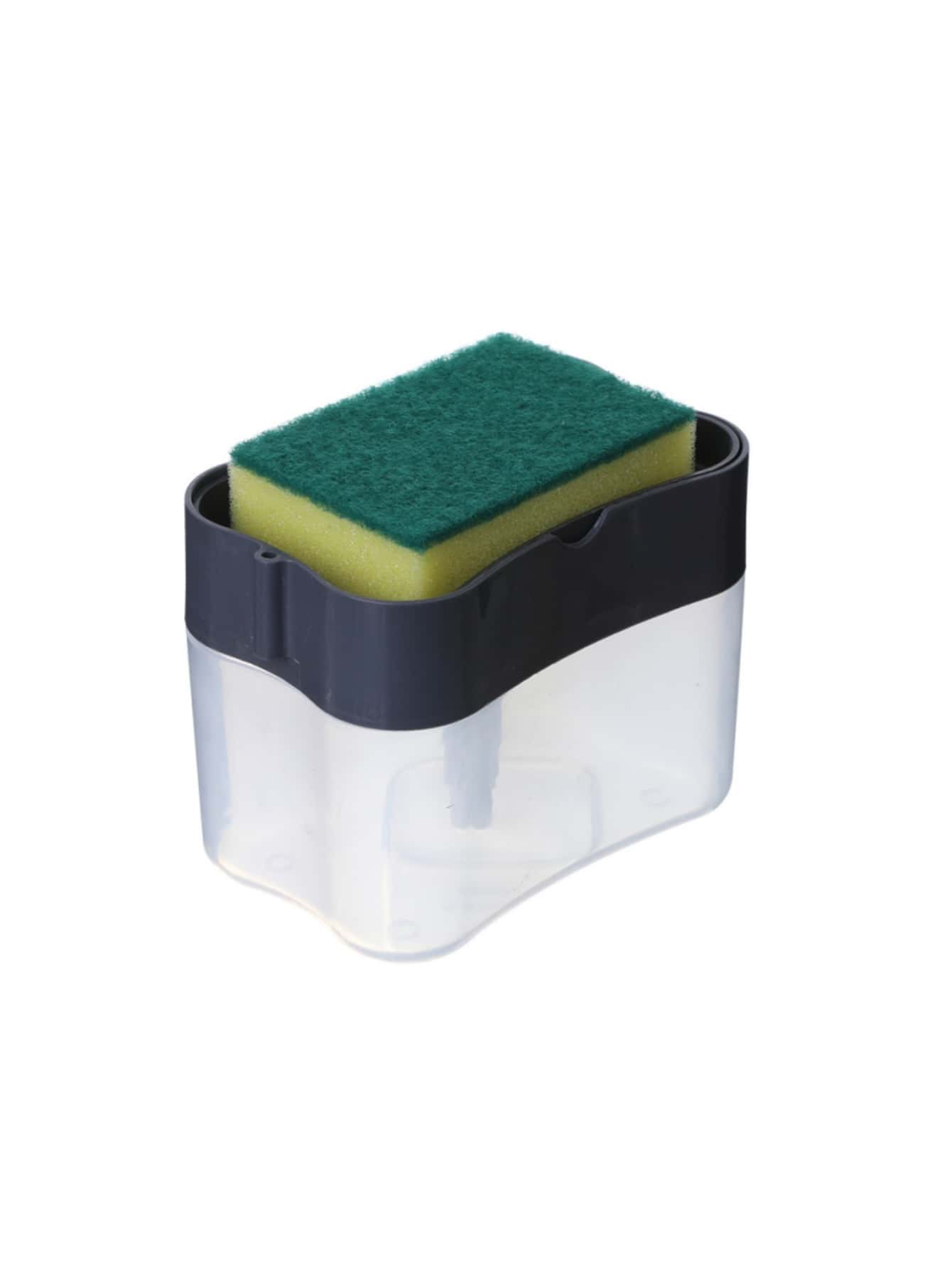 1入組清潔肥皂按壓瓶帶海綿 - 彩色 - 查看 1