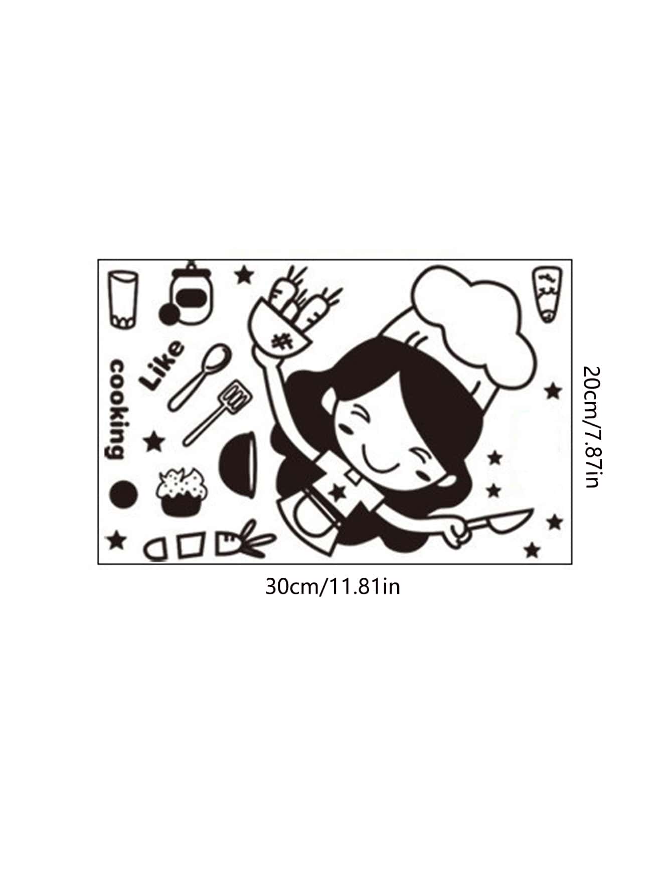 1pc Kitchen Wall Sticker, Kitchen Cabinet Door Wall Decal Removable Wall Mural Kitchen Home Decor,Stickers,Wall Decal, Vinyl Decal For Home Decorations,Spring Decoration Items Refresh Your Home,Rama Decoration Stickers Gifts Birthday Graduation Kitchen Decor