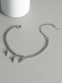 男士圓錐吊墜手環