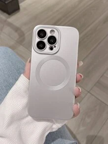 电镀磁性无线充电手机壳兼容 Iphone 16 Pro Max/16/16 Pro/16 Plus/15/15 Pro Max/15 Pro/15 Plus/11/12/13/14 Pro Max/XS/XR/11 Pro/11 Pro Max/12 Pro/12 Pro Max/13 Pro/13 Pro Max/14 Pro/14 Pro Max/14 Plus，极简设计软壳 - 銀色 - 查看 6