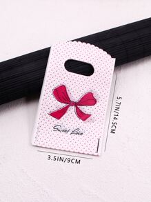 45pcs/set 9 X 14.5 CM Plastic Gift Bag, Cute Bow & Letter Graphic Party Favor Goodie Bag For Birthday Gift