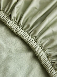 1pc Fiber Sofa Seat Cushion Cover, Minimalist Waterproof Sofa Cushion Cover For Home - Lime Green - View 3