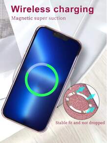 Hadaasi 粉色电镀磁性闪亮纤维太空壳，内置镜头保护膜，超薄手机壳适用于 17 Pro/17 Pro Max/17 Air/17/16 Pro/16 Pro Max/16 Plus/16/15 Pro/15 Pro Max/15 Plus/15/14 Pro/14 Pro Max/14 Plus/14/13 Pro/13 Pro Max/13/12 Pro/12 Pro Max/12/11 Pro Max/11/11 Pro 和 Galaxy S24 Ultra/S24 Plus/S24/S23 Ultra/S23 Plus/S23/S22 Ultra/S22 Plus/S22 防水防震防摔防刮 - 粉色 - 查看 7