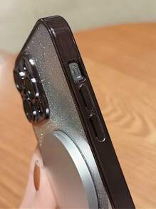 Hadaasi Y2k 电镀镂空防震防震手机壳 兼容 iPhone 15/15Pro/15Plus/15Promax - 黑色 - 查看 9