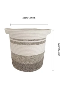 1入組編織洗衣籃 - 彩色 - 查看 3