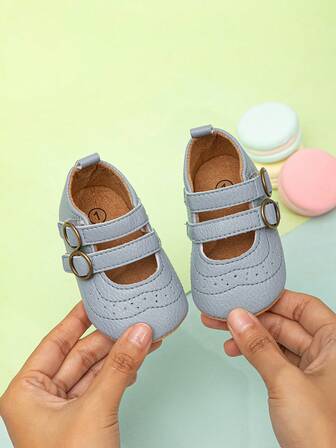 嬰兒扣飾瑪麗珍平底鞋