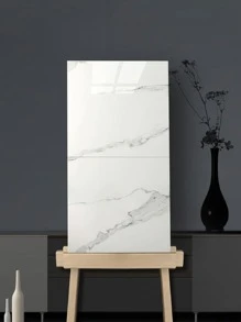 2pcs/set PVC Wall Panel, Marble Print Self Adhesive Wall Covering For Home - Multicolor - View 2