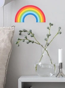 3pcs/set PVC Wall Sticker, Modern Rainbow Pattern Glow In The Dark Wall Decal For Home