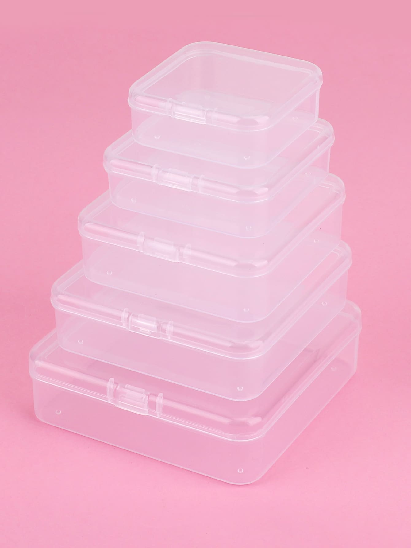 2 Hộp Đựng Văn Phòng Phẩm Mini Trong Suốt, Giá Để Bàn Đa Năng Đơn Giản Cho Văn Phòng, Trường Học, Sinh Viên - trắng - Xem 1