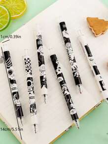 2pcs Cartoon Cat Pattern Random Gel Pen - Multicolor - View 7