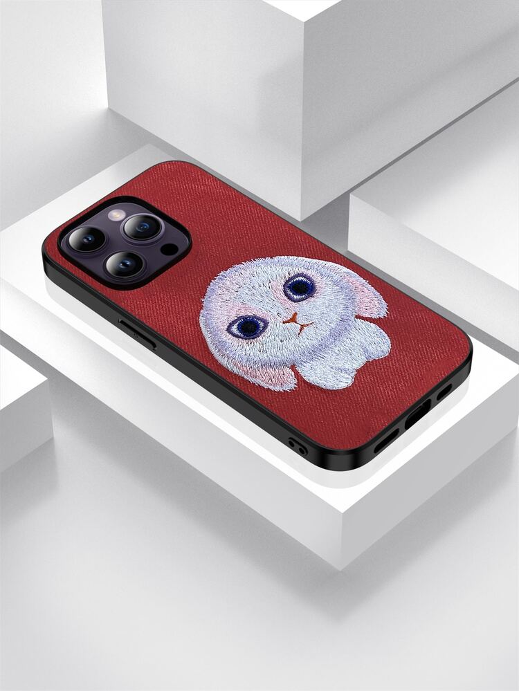 Rabbit Embroidered PP Anti-fall Phone Case