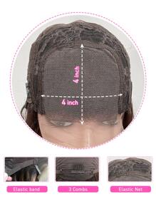 Transparent Lace Highlight Straight 4 X 4 Lace Closure Wig 150%/180% Density 30 Inch #27 Natural Color Pre-Plucked Natural Hairline Swiss Lace Closure Human Hair Top Quality Long Wig For Women Highlight Color - SP4/27 - View 7