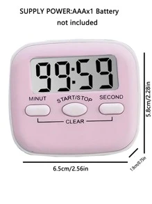Bộ hẹn giờ đồ họa bếp 1pc - Hồng - Xem 5