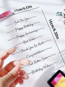 1pc Clear Stamp - Clear - View 5
