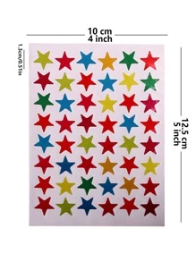 10 piezas Pegatina con patrón de estrella - Multicolor - Ver 4