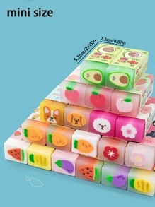 1入組水果圖案隨機橡皮 - 彩色 - 查看 4