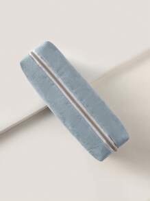 1 hộp bút chì tối giản trơn, quay lại trường, đồ dùng học tập - Màu xanh nhạt - Xem 1