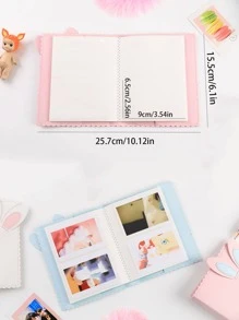 1pc Rabbit Ear Detail Random Photo Album