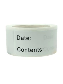 1卷日期標籤貼紙 - 彩色 - 查看 1