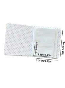 1 pieza Álbum de fotos tipo interfoliado de 3 pulgadas, Vuelta al colegio, Útiles escolares - Gris Claro - Ver 3