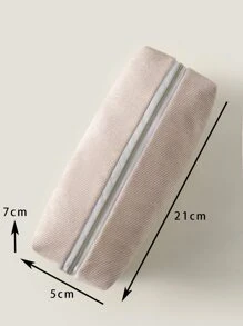 Hộp đựng bút chì tối giản 1pc - Màu Khaki - Xem 3