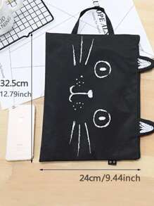 1pc Phim hoạt hình Mèo Thiết kế Túi Hồ sơ Ngẫu nhiên - Nhiều màu - Xem 5